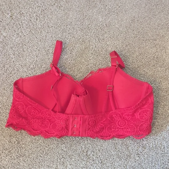 Aerie Cherry Red Lace Bra - Picture 2 of 2